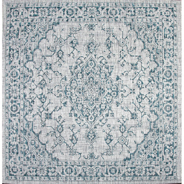 Rozetta Boho Medallion Textured Weave Indoor/outdoor Area Rug
